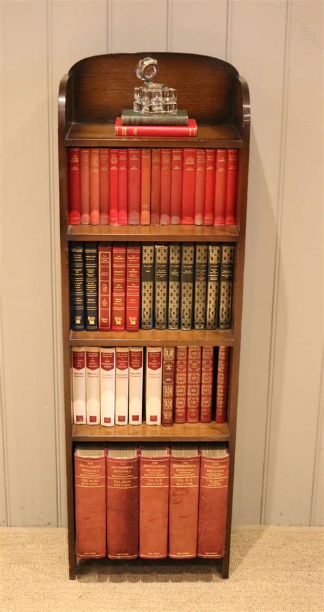 Antiques Atlas Tall Slim Oak Open Bookcase