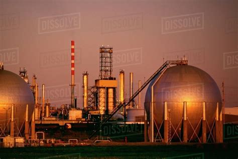 Oil Refinery Edmonton Alberta Canada Stock Photo Dissolve