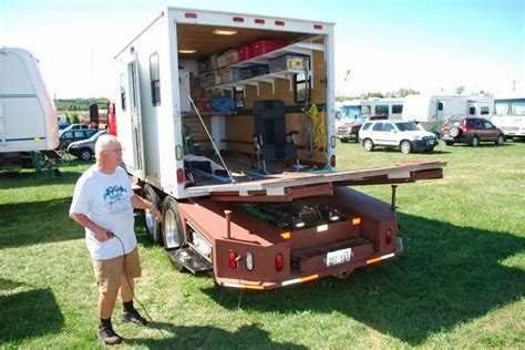 Custom Toy Hauler From A Cargo Box And Tractor Trailer