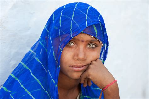 Portrait Of A Rajasthani Girl India Letsch Focus