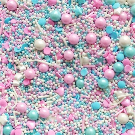 16 Wishes 120g Sprinkle Mix Pink And Blue Sprinkles Etsy