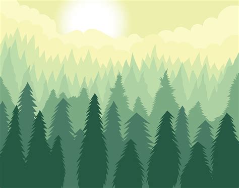 Abstract Forest Illustration 181289 Vector Art At Vecteezy