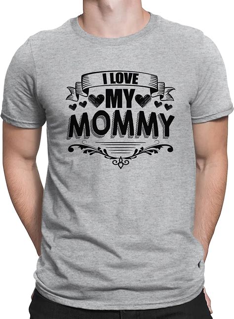 Awesome I Love My Mommy T Shirt Mother Day Unisex T Shirt Clothing Shoes And Jewelry