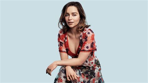 Emilia Clarke 4k Photoshoot Sexy Women Actress Wallpaper