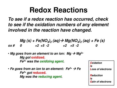 Ppt Redox Reactions Powerpoint Presentation Free Download Id4652721