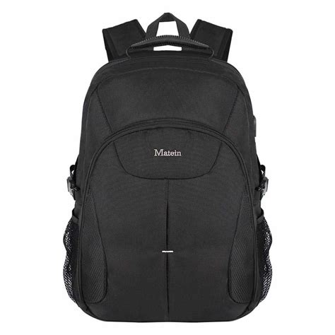 Matein Mens 45l Anti Theft Tsa Travel Laptop Backpack Black