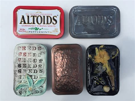 Three Ways To Un Altoids A Tin Hammering Decoupage And Polymer Clay