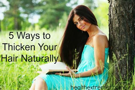 Please use a photograph with natural lighting. How to Thicken Hair Naturally - 5 Ways