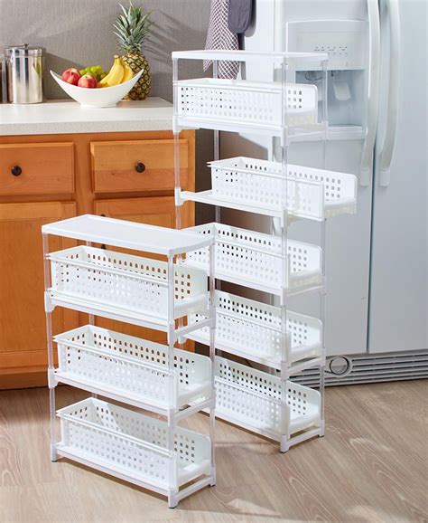 Under a sink can quickly turn into a storage nightmare. Slim Sliding Drawer Storage in 2020 | Space saving kitchen ...