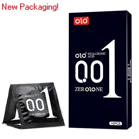 Olo Condom Male Black Ultra Thin 001 Condom For Men 10pcbox Natural