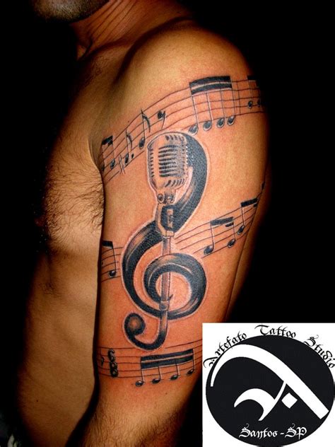 Music Tattoo Music Tattoo By ~artefatotattoo On