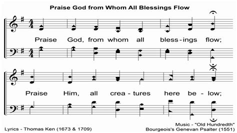 Praise God From Whom All Blessings Flow Doxology A Cappella Hymn