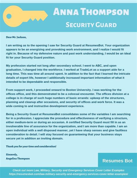 Security Guard Cover Letter Samples And Templates Pdfword 2024 Rb