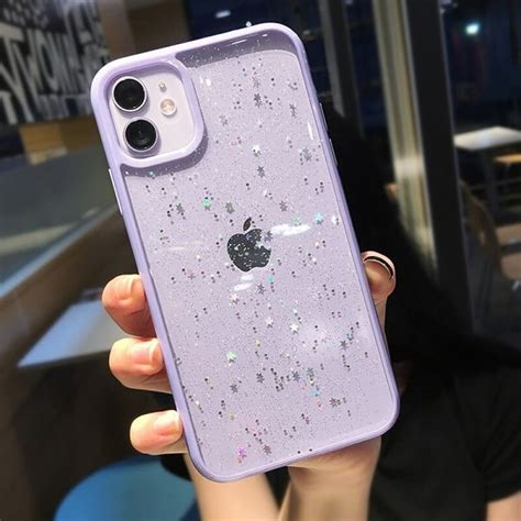 Cheap phone case & covers, buy quality cellphones & telecommunications directly from china suppliers:purple matte soft tpu phone case for this product belongs to home , and you can find similar products at all categories , cellphones & telecommunications , mobile phone accessories. Glitter Star iPhone 12 Case - Transparent Bling Cases