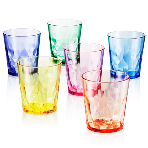 13 Oz Unbreakable Premium Drinking Glasses Set Of 6 Tritan Plastic