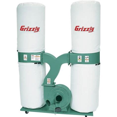 Grizzly Industrial G1030z2p Hp Dust Collector With Aluminum Impeller