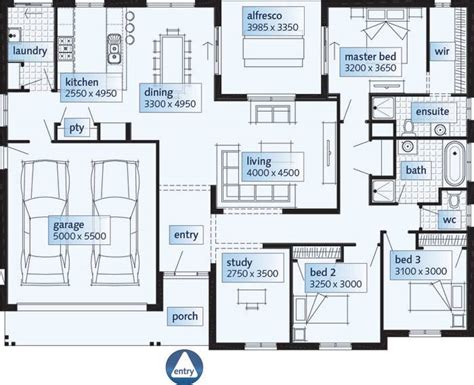 One Storey Residential Floor Plan Image To U