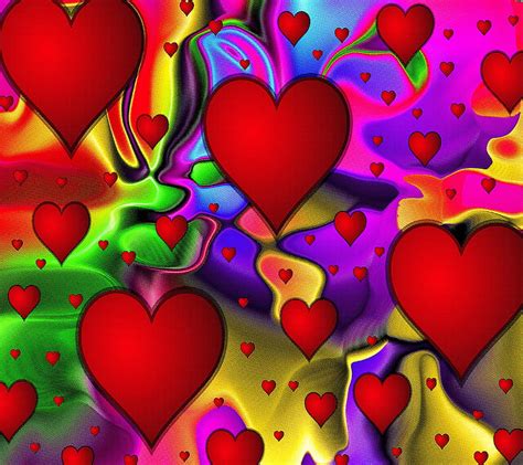 Love Hearts Abstract Love Hearts Pattern Hd Wallpaper Peakpx