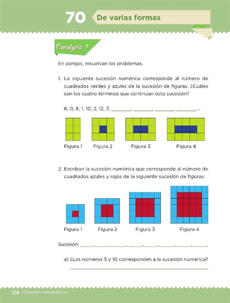 Este libro se hizo para que tú y tus maestros tengan a la mano un texto con desafíos interesantes. De varias formas - Bloque IV - Lección 70 ~ Apoyo Primaria