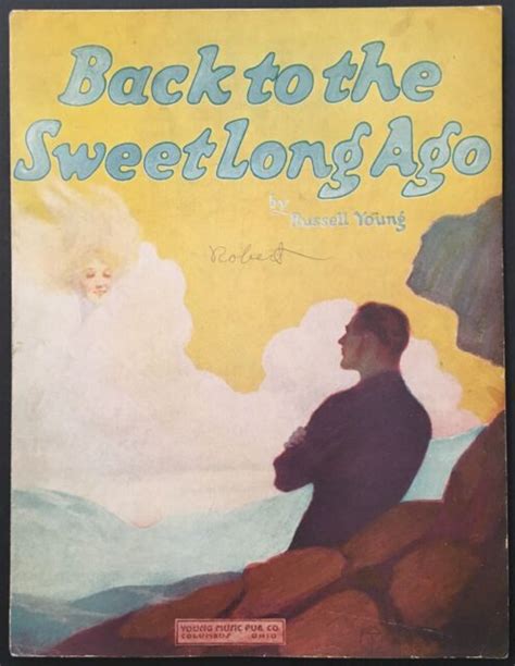 1920 Back To The Sweet Long Ago Sheet Music Fantasy Art Cover Ebay