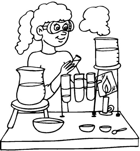 Chemistry Coloring Page Coloring Home