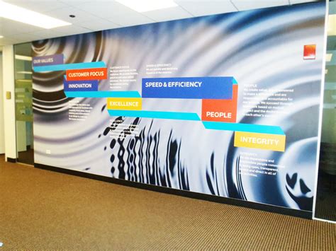 Wall Graphics For Xchanging All Consistent With Visual Elements Of