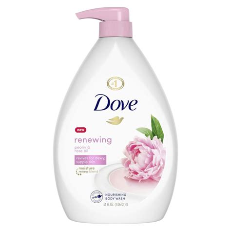Dove Renewing Peony And Rose Oil Body Wash In 2020 Gentle Body Wash