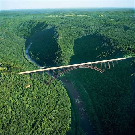 The New River Gorge Bridge Is A Steel Arch Bridge 3030 Feet 924 M