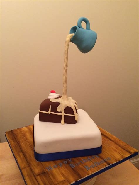 A Birthday Gravity Cake In Gravity Cake Cake Gravity Defying Cake