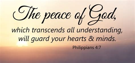 The Peace Of God That Surpasses All Understanding Will Guard Your