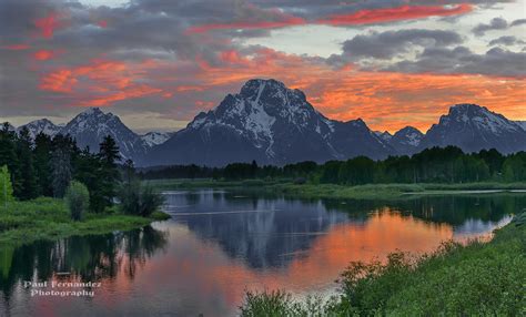 Oxbow Bend Sunset At Grand Teton National Park Wyoming Flickr