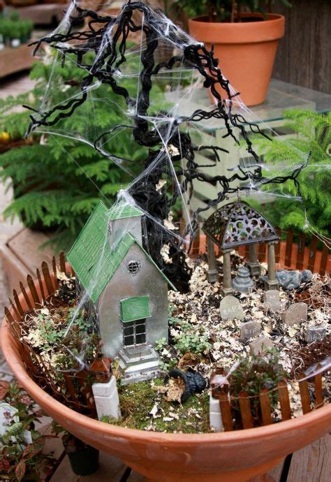 Spooky Halloween Inspired Fairy Garden Miniature Garden Halloween