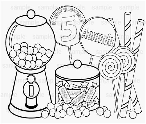 Halloween Candy Coloring Pages at GetColorings.com | Free printable