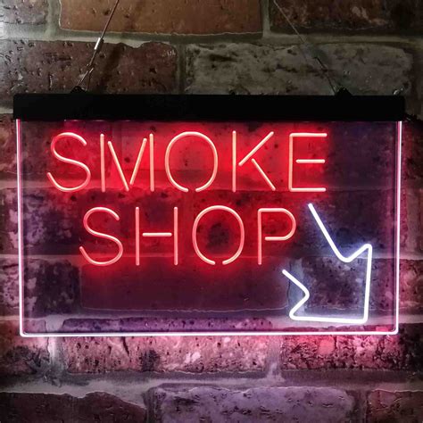 Smoke Shop Dual Color Led Neon Sign St6 I3891 Etsy
