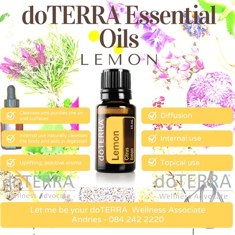 Lemon Ml Doterra Essential Oils Kimberley Online Store