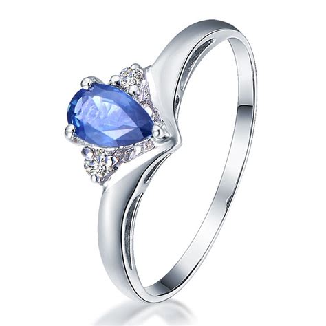 Find the perfect ring for the perfect moment in your life. Affordable Sapphire and Diamond Engagement Ring on 10k ...