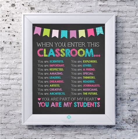 Teacher Poster Colourful Teacher Classroom Poster Teacher Etsy