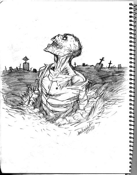 Zombiedrawingsinpencil Zombie Return Pencil Sketch By Mdavidct
