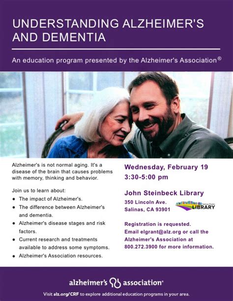 Jsl Understanding Alzheimers And Dementia Workshop Salinas Public