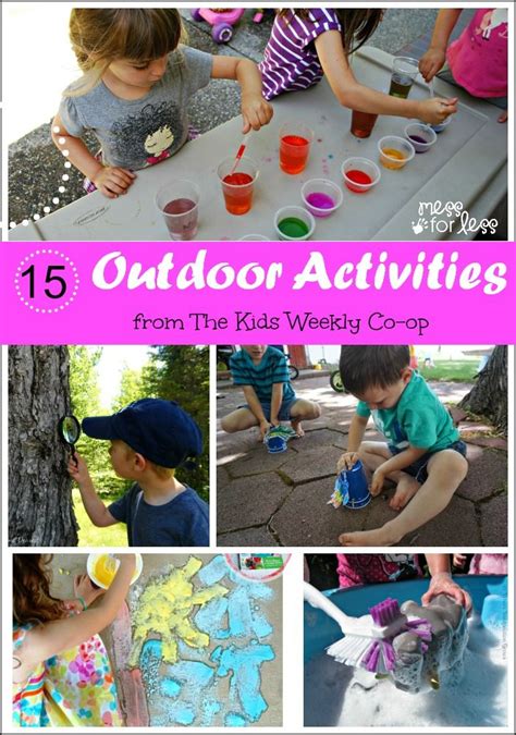 15 Outdoor Activities The Kids Weekly Co Op Outdoor Activities For