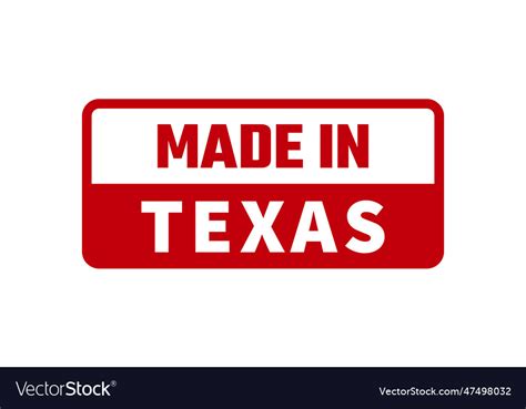 Made In Texas Rubber Stamp Royalty Free Vector Image