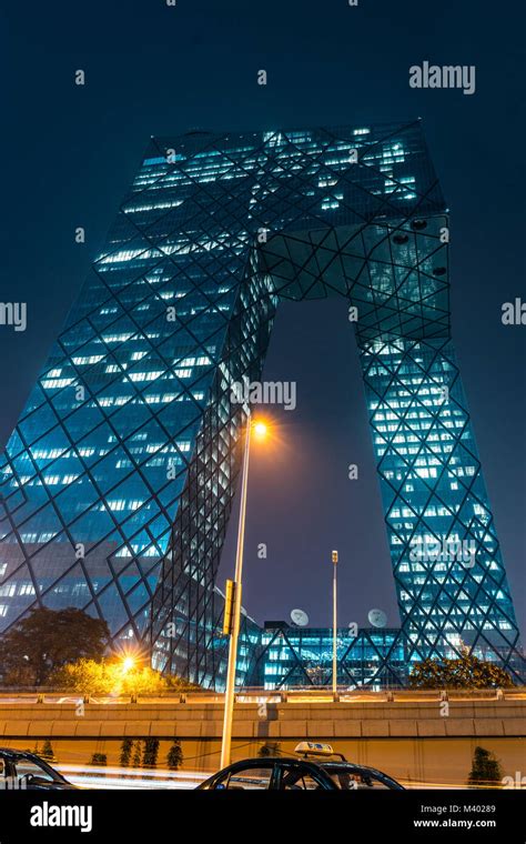 Beijing China Cctv Headquarters Building Stock Photo Alamy