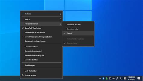 How To Remove Weather And News From Taskbar Windows 10