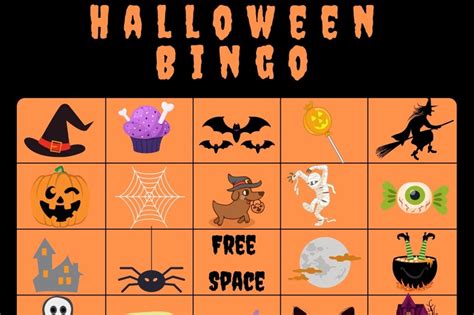 Halloween Bingo Game Activity Etsy