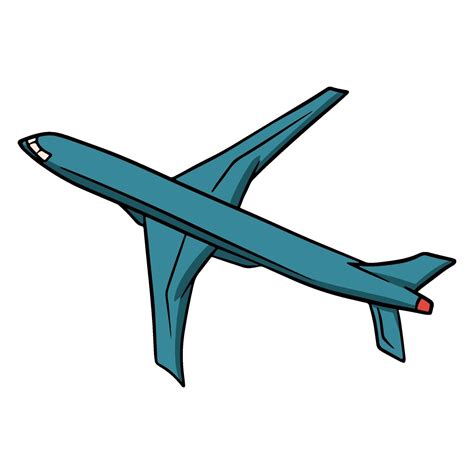 Avion Dans L Illustration Vectorielle Air Voler Un Avion Avec Une