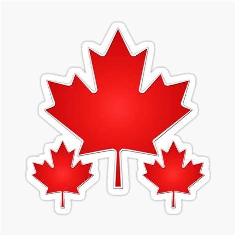 Canadian Maple Leaf Sticker For Sale By Lucidflow Redbubble