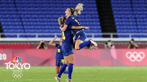 sweden stifles australia to set up women s soccer final vs canada tokyo olympics nbc sports