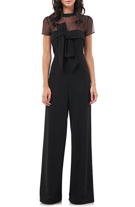 Js Collections Stretch Crepe Jumpsuit Nordstrom