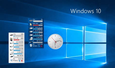 Windows 10 Desktop Clock Calendar Grossoil
