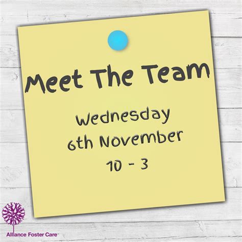 Meet The Team This November